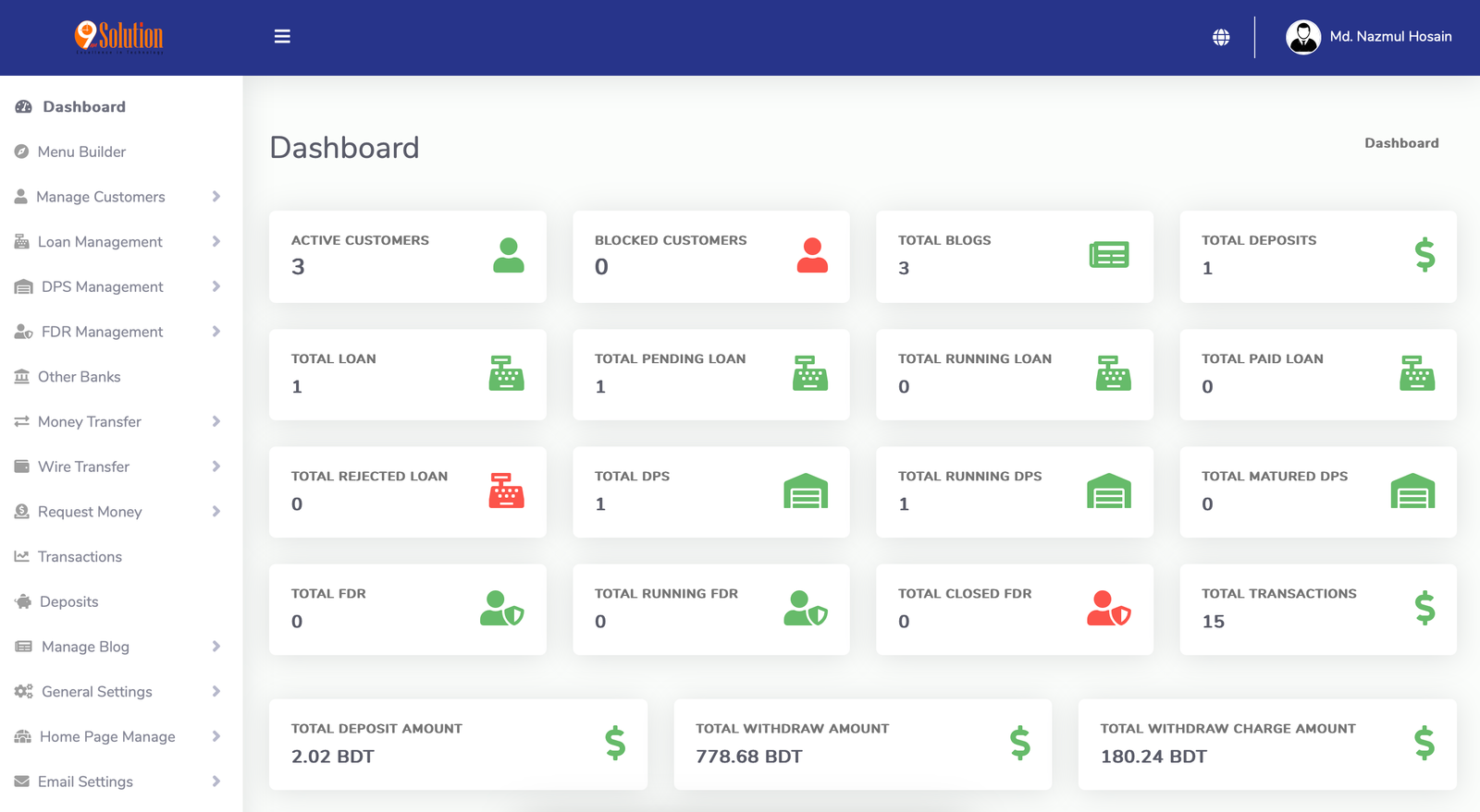 Banking Solution [For Small & Medium Bank]